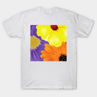 Spring Flowers in the Garden, Springtime Watercolor Flowers T-Shirt